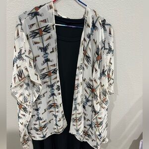 Tribal Print Kimono Cardigan
